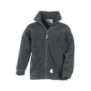 Result Childrens Girls Full Zip Active Anti Pilling Fleece Jacket / Oxford Grey